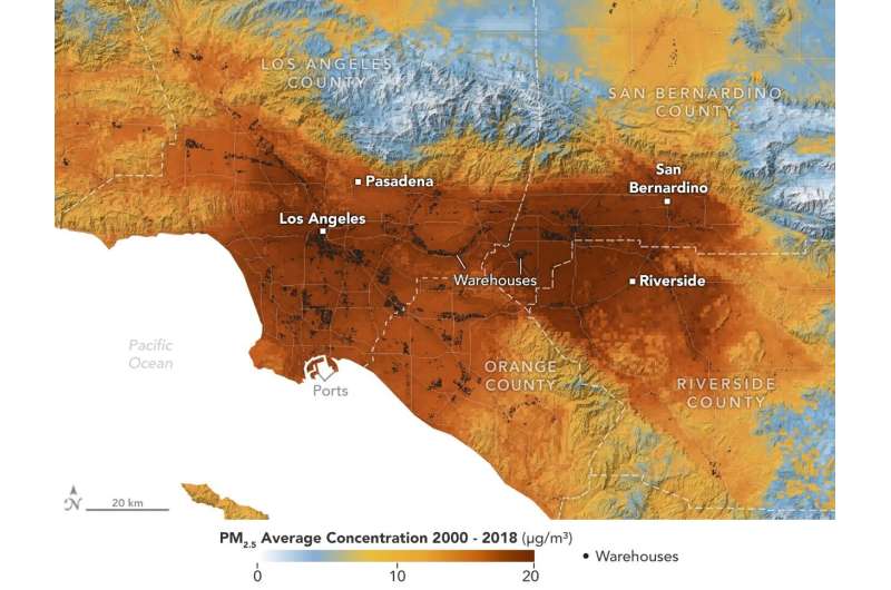 Study assesses pollution near Los Angeles-area warehouses