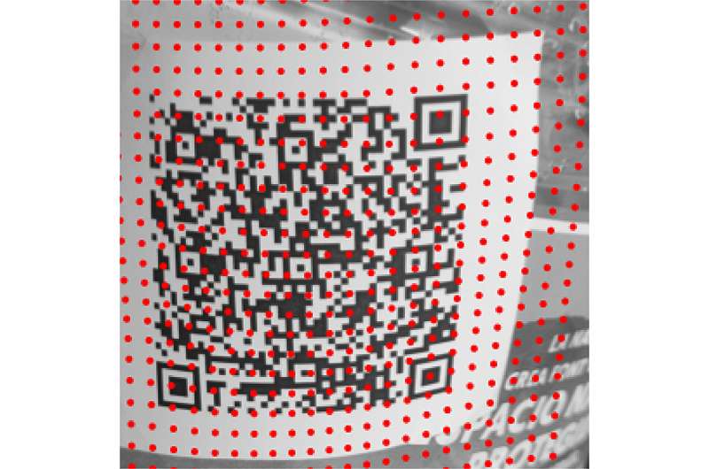 A methodology to read QR codes on uneven surfaces