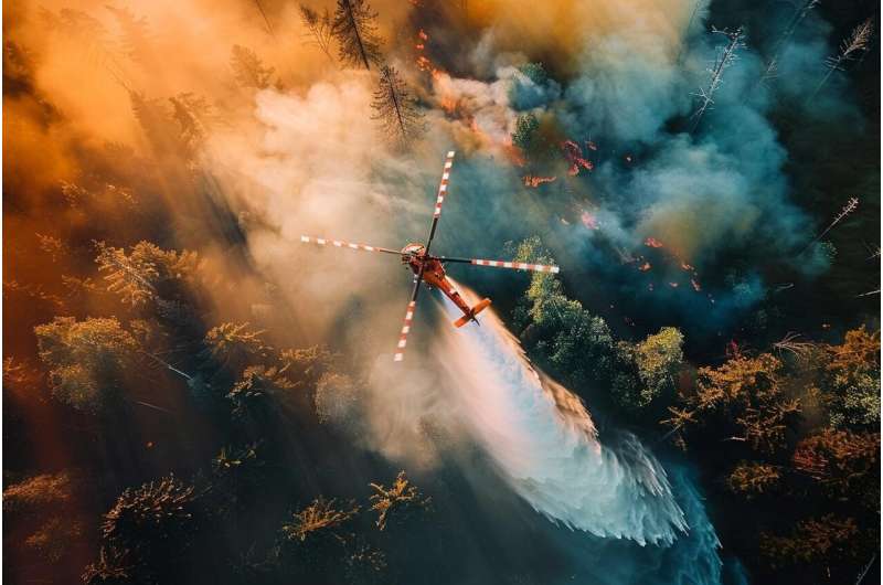 Fighting forest fires more efficiently from the air