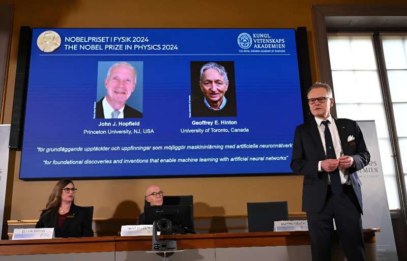 US physicist John Hopfield and British-Canadian computer scientist Geoffrey Hinton won the Physics Nobel